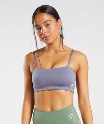 Gymshark Bandeau Sport Bh Dam Lila | SE 2887KOR
